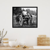 Mannen en kanon bij Fair Oaks, VA Encampment 1862 Poster (Keuken)