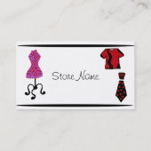 Mannen en Mode Kleding Visitekaartje (Achterkant)