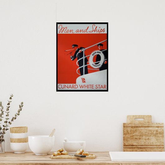 Mannen en schepen Koningin Mary Poster (Keuken)