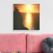 Mannen en Sun canvas Afdruk (Insitu (Woonkamer))