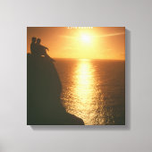 Mannen en Sun canvas Afdruk (Voorkant)