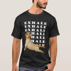 Mannen en vrouwen: Bulldog Yoga Statue Joga T-shirt