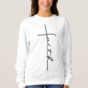 Mannen en vrouwen Faith Cross Christelijk Trui