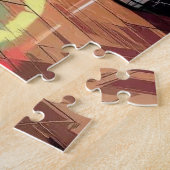 Mannen en vrouwen linedansen in een bar legpuzzel (Zijkant)