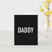 Mannen en vrouwen papa grappig voor vaders kaart (Gele Bloem)