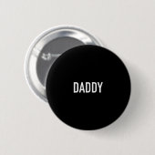 Mannen en vrouwen papa grappig voor vaders ronde button 5,7 cm (Voorkant /achterkant)