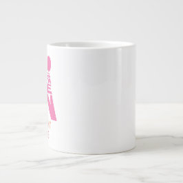 Mannen- en Vrouwentypografie Pictogramontwerp Grote Koffiekop