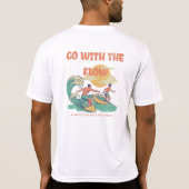 Mannen Energie Flow Lessen Leren T-Shirt (Achterkant)