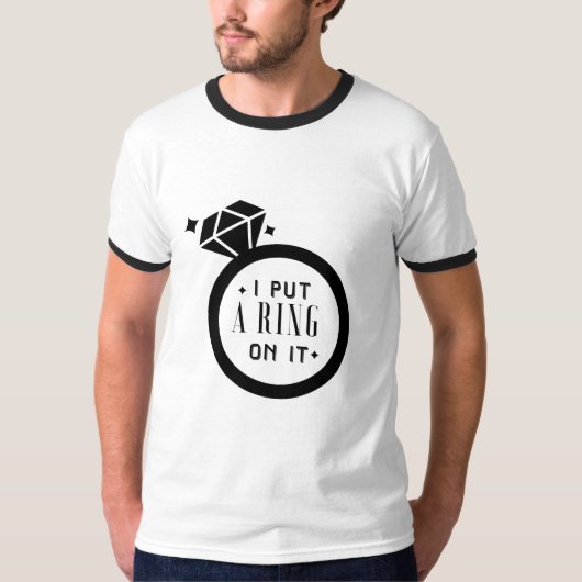 Mannen Engaged T-shirt (Voorkant)