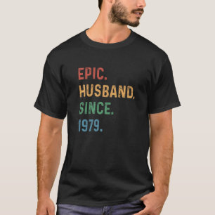 Mannen epic Husband sinds 1979 - 44 jaar 44e bruil T-shirt