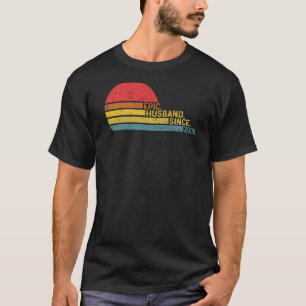 Mannen epic Husband sinds 2008 Wedding Jubileum R T-shirt