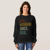 Mannen epic Husband sinds 2015 Trui (Voorkant volledig)
