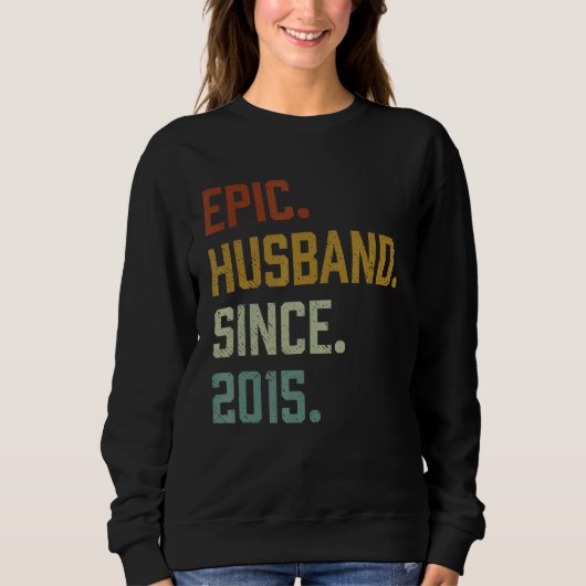 Mannen epic Husband sinds 2015 Trui (Voorkant)