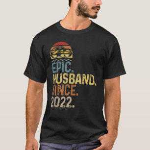 Mannen epic Husband sinds 2022 Jubileum C T-shirt