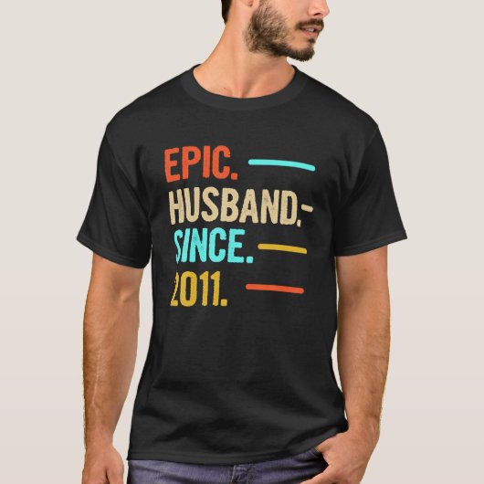 Mannen epische man sinds 2011 T-Shirt (Voorkant)