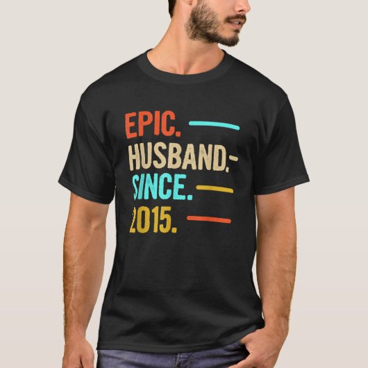 Mannen epische man sinds 2015 t-shirt (Voorkant)