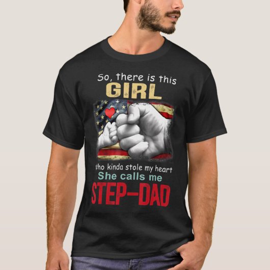 Mannen er is een meisje dat mijn hart heeft gestol t-shirt (Voorkant)