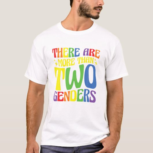 Mannen er zijn meer dan 2 genezers t-shirt (Voorkant)