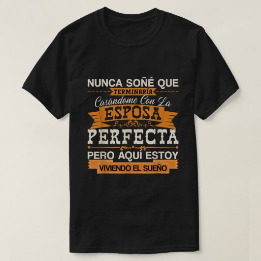 Mannen Esposa Perfecta Camiseta para Esposo Para A T-shirt (Design voorkant)