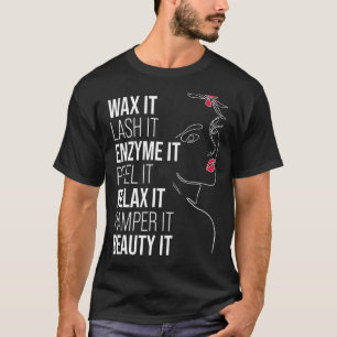 Mannen estheticiaanse schoonheidsspecialist Cosmet T-shirt
