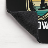 Mannen Eten Slaap Snowboard Grappig Retro Snowboar Muismat (Hoek)