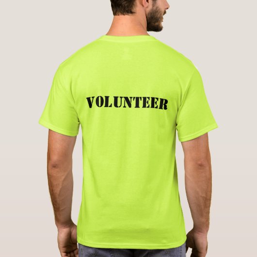 Mannen Event Volunteer T-Shirt (Achterkant)