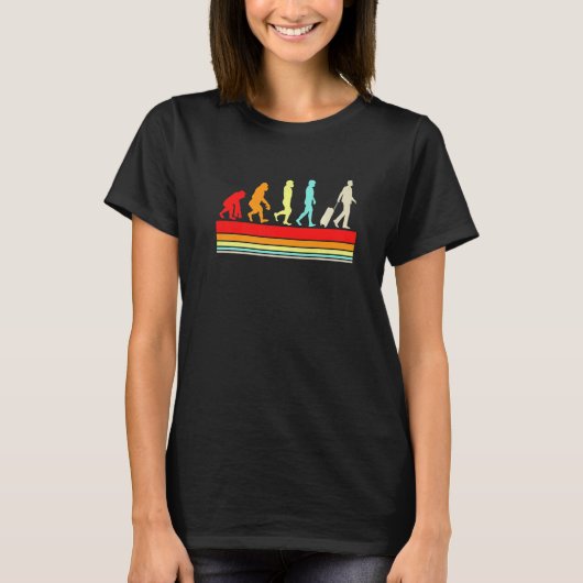 Mannen evolutie van de evolutie van de evolutierei t-shirt (Voorkant)