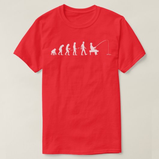Mannen Evolutie van Man Vist Vaderdag T-shirt (Design voorkant)
