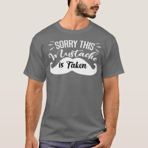 Mannen excuses Deze snor wordt gebruikt grappige b T-shirt
