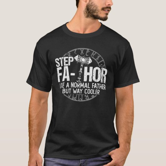 Mannen Fa-Thor zoals papa gewoon weg van Mightier T-shirt (Voorkant)