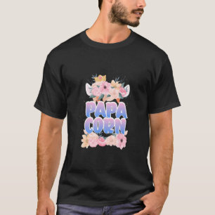 Mannen Faboulous Papacorn Papa Verjaardag Eenhoorn T-shirt