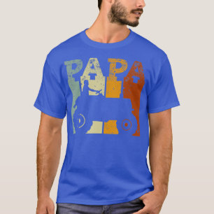 Mannen Farming papa  Boerderijen retro noodlijdend T-shirt