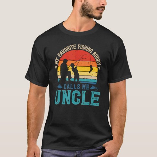 Mannen favoriet Vist me Uncle Fisherman Sun T-shirt (Voorkant)