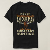 Mannen fazant Hunting Upland Bird T-Shirt (Design voorkant)