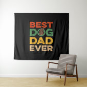 Mannen feestdag Beste Newfoundland Vader ooit Wandkleed (In Situ (horizontaal))