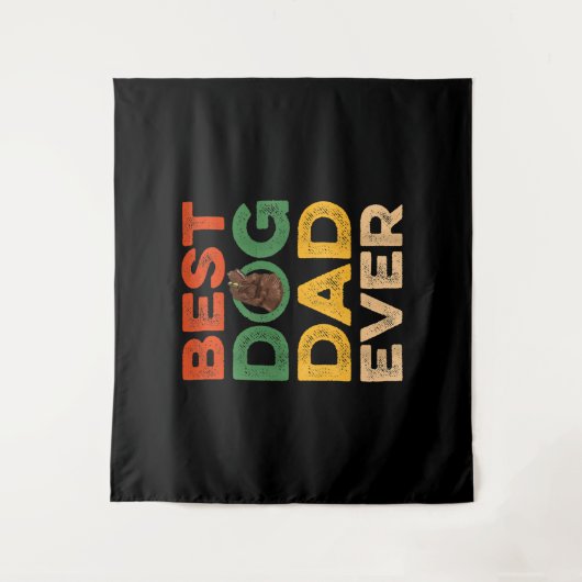 Mannen feestdag Beste Newfoundland Vader ooit Wandkleed (Voorkant)