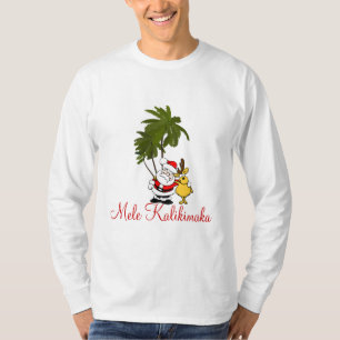 Mannen feestdag Shirt-Mele Kalikimaka/Vrolijk kers T-shirt