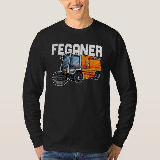 Mannen Feganer Road Cleaning Afval Verwijdering Af T-shirt