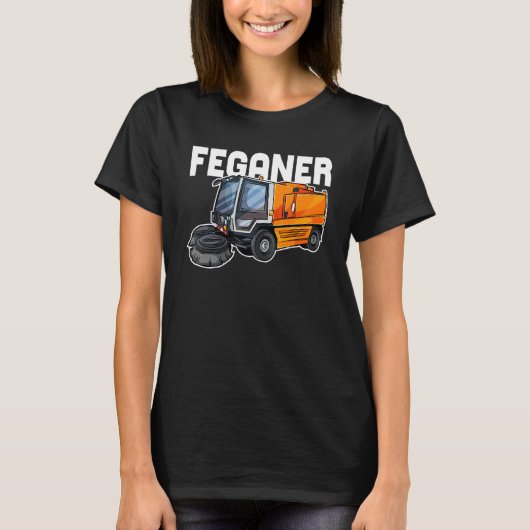 Mannen Feganer Road Cleaning Afval Verwijdering Af T-shirt (Voorkant)