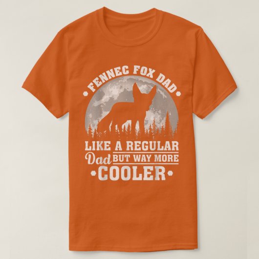 Mannen Fennec Fo Pap als een gewone vader Fennec F T-shirt (Design voorkant)