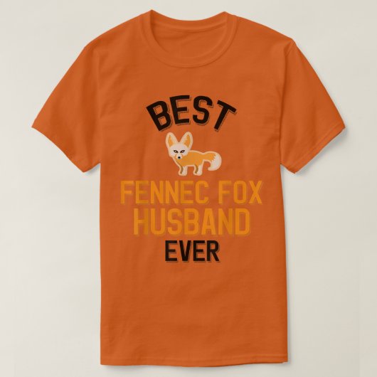Mannen Fennec Fox Husband T-Shirt (Design voorkant)