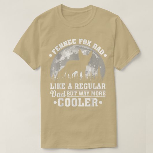 Mannen Fennec Fox Pap als een gewone pap Fennec Fo T-shirt (Design voorkant)