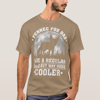Mannen Fennec Fox Pap als een gewone pap Fennec Fo T-shirt