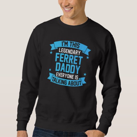 Mannen Ferret Dad 1 Trui (Voorkant)
