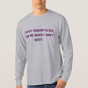 Mannen Fibromyalgia Tee Shirt