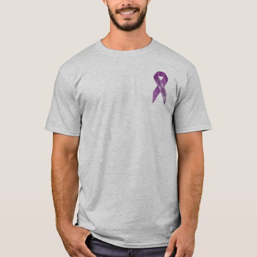 Mannen Fibromyalgie Awareness T shirt (Voorkant)