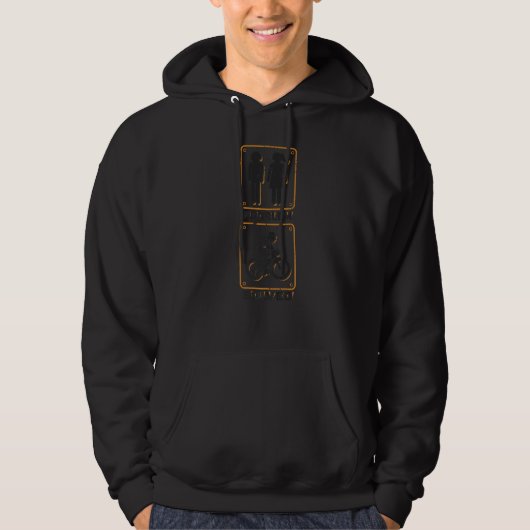 Mannen fietscylist Biking 1 Hoodie (Voorkant)