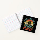 Mannen fietsen Papa Bike Rider & Cyclist Vaderdag Notitieboek (Binnen)