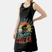 Mannen fietsen Papa Bike Rider & Cyclist Vaderdag Schort (Insitu)