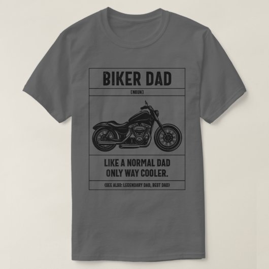 Mannen fietspas als een normale pap. t-shirt (Design voorkant)